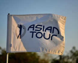 A photo of an Asian Tour flag